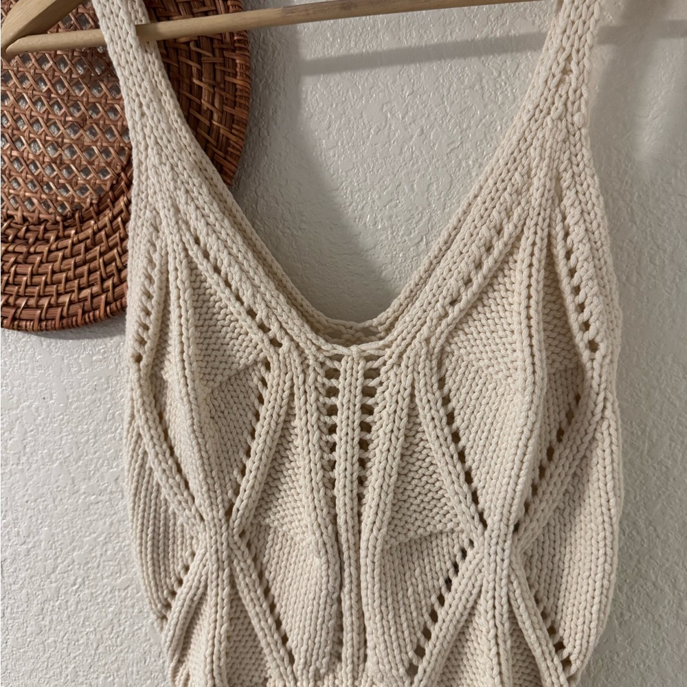Zara Cream Knit Top